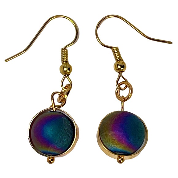 Planet charm dangle earrings, imitation stones that spin! Bundle of  5, NEW! - Picture 6 of 10